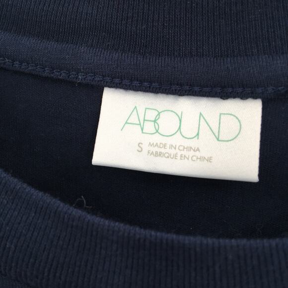 Abound Women's Club Open Book Graphic Crew Neck T Shirt Blue Size Small NWT - Picture 2 of 6
